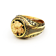 دارینا  | انگشتر طلا مردانه کد 06111.04.07.14