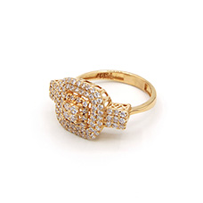 دارینا  | انگشتر طلا زنانه پرتو کد 06111.04.05.04