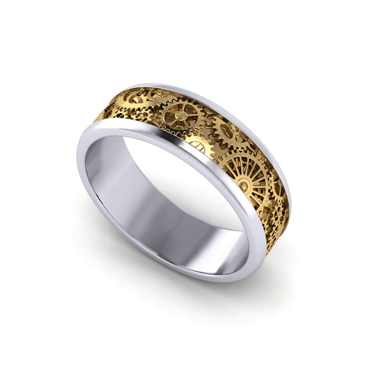 حلقه انگشتر طلا زنانه کد 06111.01.07