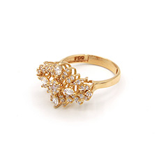دارینا  | انگشتر طلا زنانه پرتو کد 06111.04.05.08