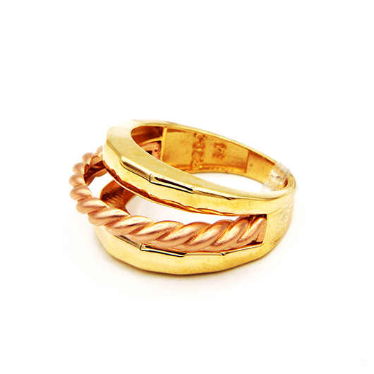 انگشتر طلا زنانه کریستال کد 06111.04.06.01
