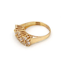 دارینا  | انگشتر طلا زنانه پرتو کد 06111.04.05.01