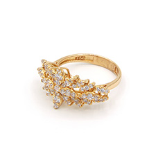 دارینا  | انگشتر طلا زنانه پرتو کد 06111.04.05.03