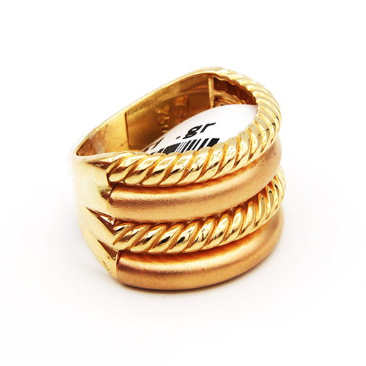انگشتر طلا زنانه کریستال کد 06111.04.06.06